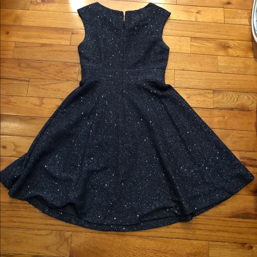 Eliza j Size 6 Gray sparkle embellished neckline - Picture 3 of 5